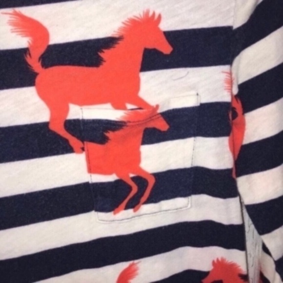Anthropologie Postmark Horse Striped Blouse - Picture 4 of 4